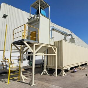 Containerized blast booth